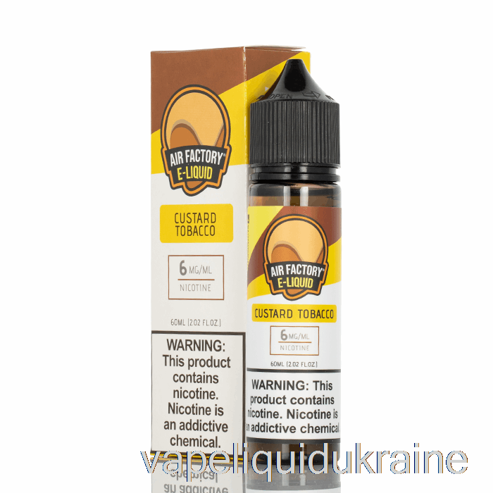 Vape Liquid Ukraine Custard Tobacco - Air Factory E-Liquid - 60mL 0mg